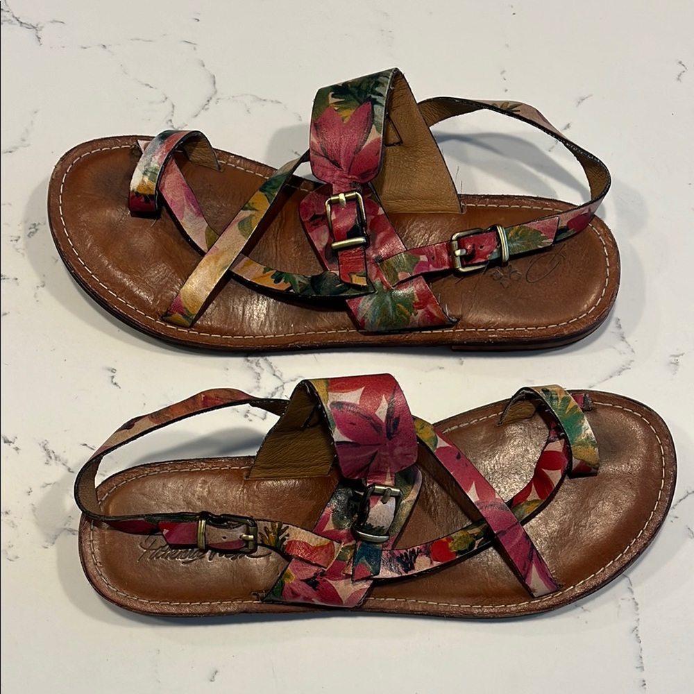 Patricia Nash Women's Floral Fidella Sandals - Size 10